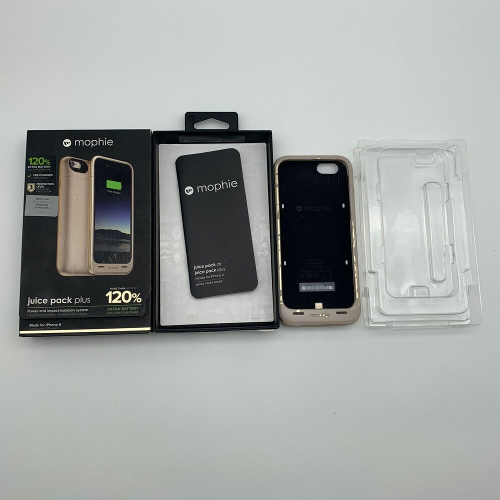 Mophie Juice Pack Plus External Case For iPhone 6 Gold 120% Extra Battery